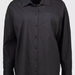 Black Oversized Poplin Shirt - 16 -Default Template 2 tuc141915221 Black R Z003A