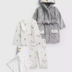 Penguin Nightwear & Comforter Gift Set 6-9 Months