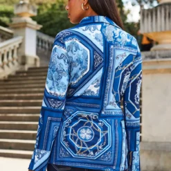 SOSANDAR Scarf Twist Front Shirt8