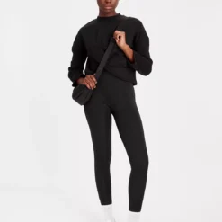 Front Page 26 Active Black Twist Front Sweatshirt S