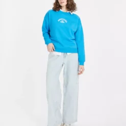 Front Page 22 Blue Graphic Boxy Fit SweatshirtXXL