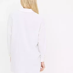 White Relaxed Linen Shirt 26