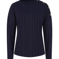 Front Page 11 VOGUE WILLIAMS Navy Rib Top M